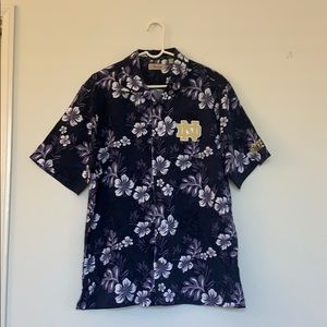 Hawaiian shirts notre dame logo
